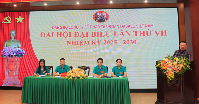 Dabaco tổ chức thành công Đại hội Đảng bộ lần thứ VII, nhiệm kỳ 2025–2030